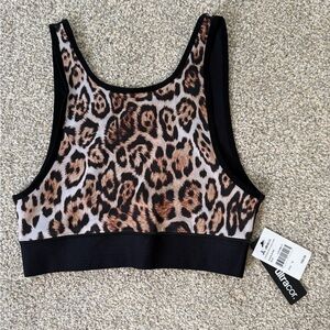 ULTRACOR leopard Print Sports Bra Size Medium, NWT